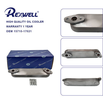 Car Aluminum Cooling Radiator Diesel Engine Oil Cooler Assy 15710-17021 for Toyota Land Cruiser 1HZ 1HD 1571017021